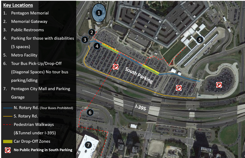 Pentagon Memorial Map