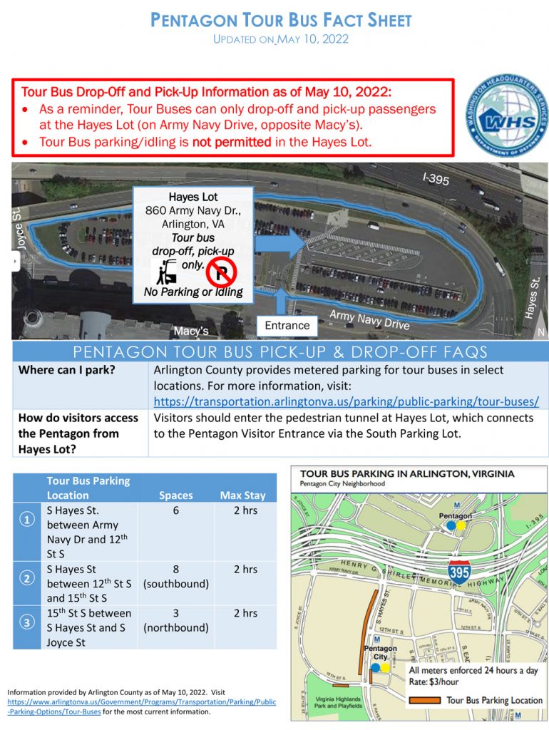 pentagon tour map